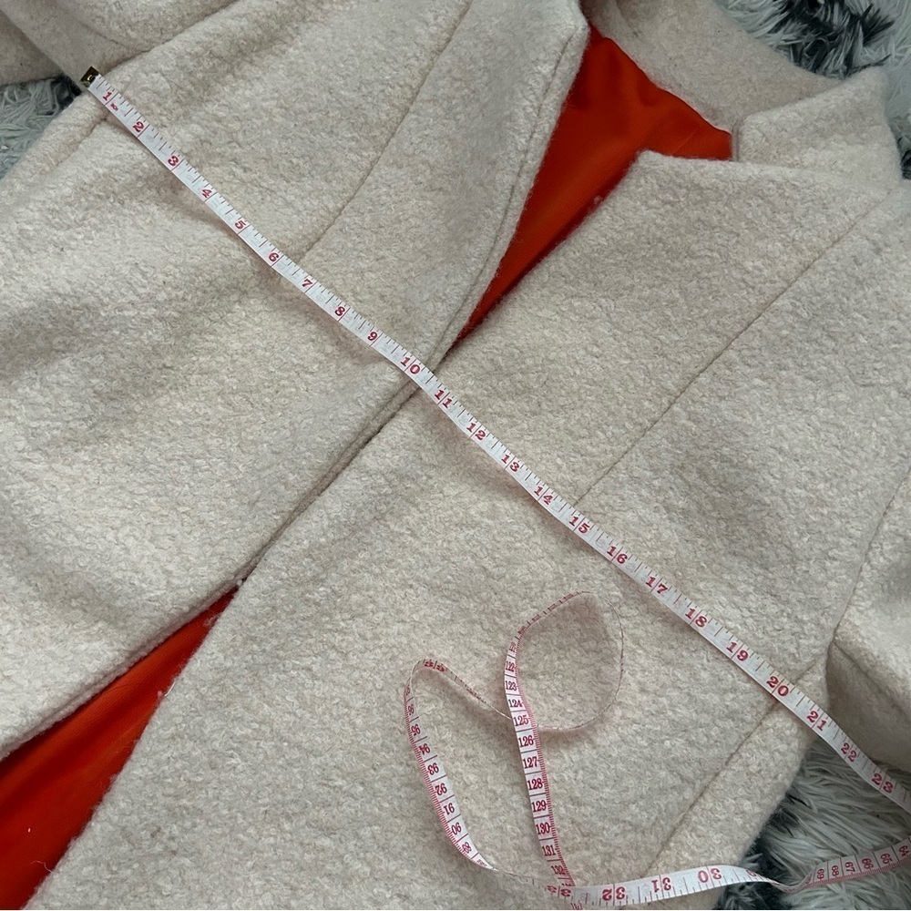 Open Front Wool Coat - Picture 6 of 10